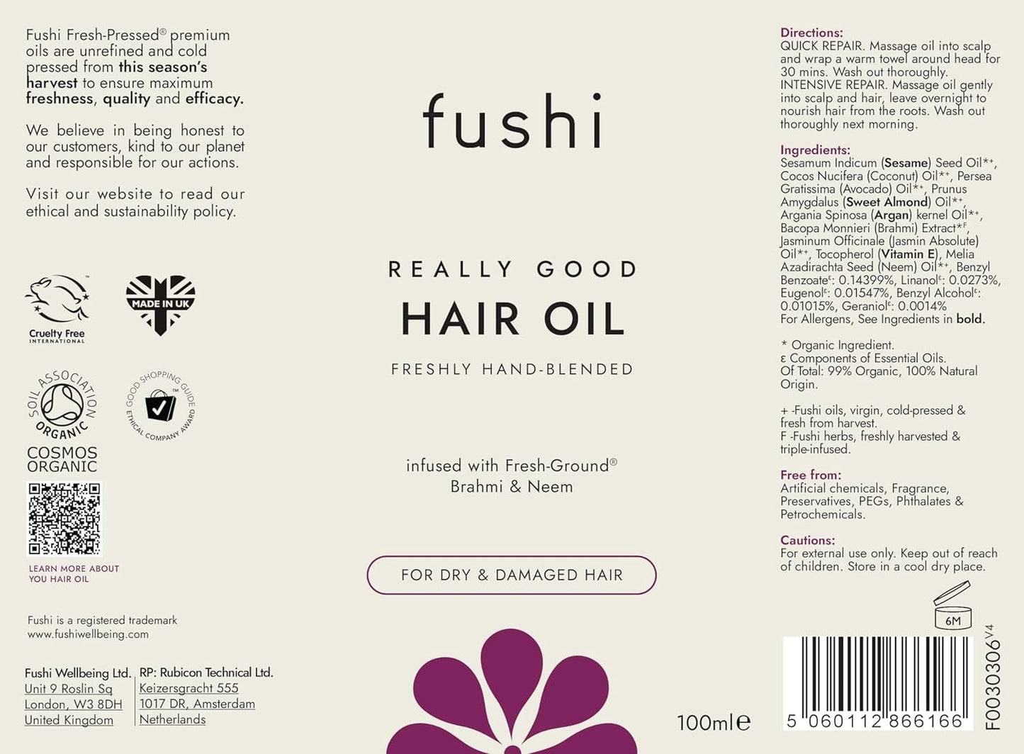 Fushi Really Good Hair Oil 100 ml