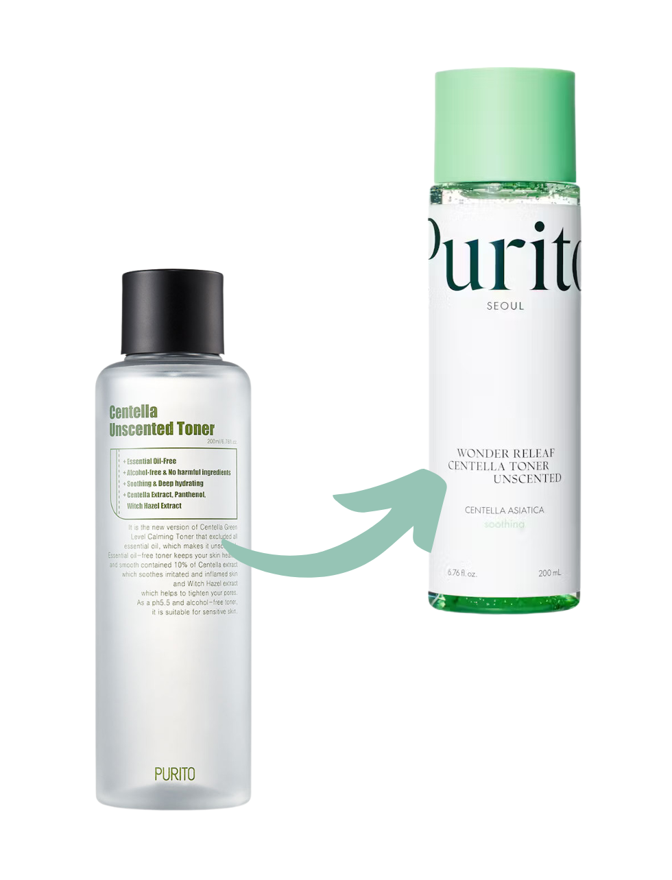 Purito Seoul Wonder Releaf Centella Toner Unscented 200 ml