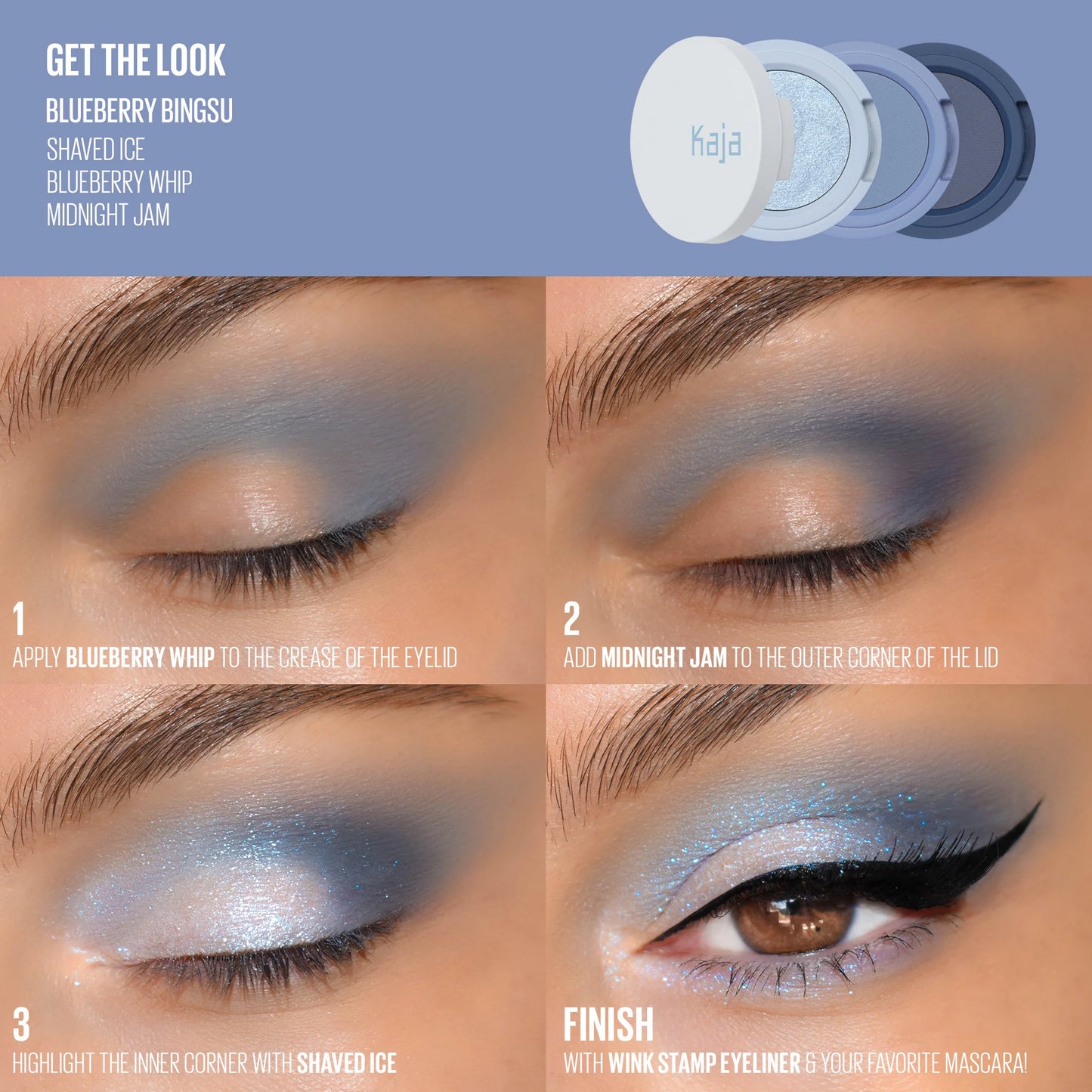 KAJA Beauty Bento Bouncy Shimmer Eyeshadow Trio