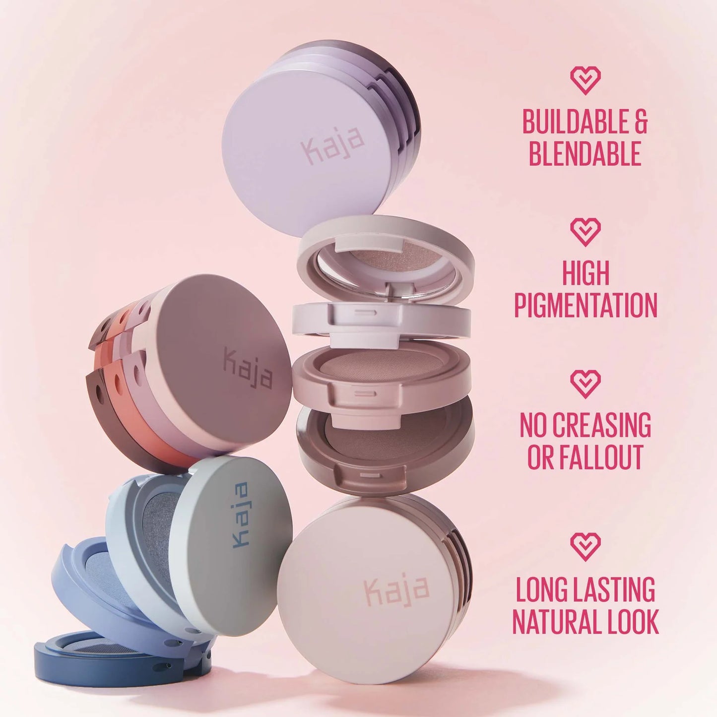KAJA Beauty Bento Bouncy Shimmer Eyeshadow Trio