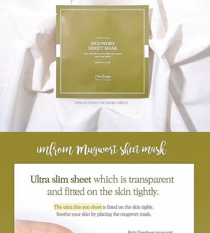 I'm From Mugwort Sheet Mask