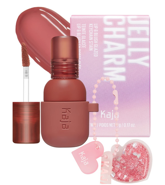 Kaja Jelly Charm Glazed Lip & Blush with Keychain