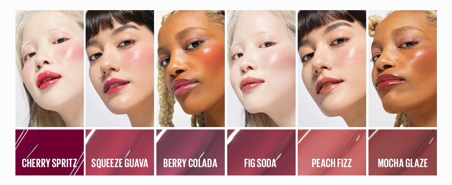 Kaja Jelly Charm Glazed Lip & Blush with Keychain