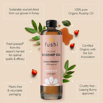 Fushi Organic Cold & Fresh Pressed Rosehip Oil 100ml