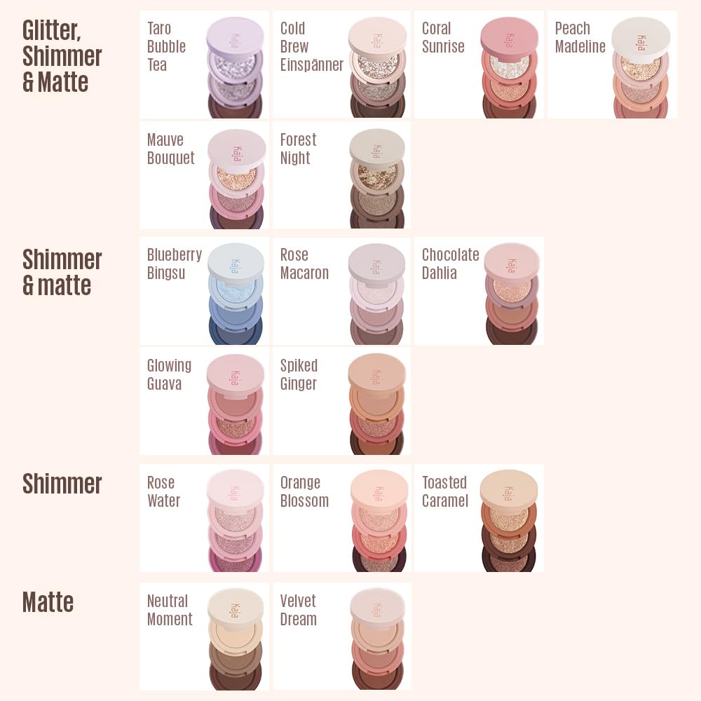 KAJA Beauty Bento Bouncy Shimmer Eyeshadow Trio