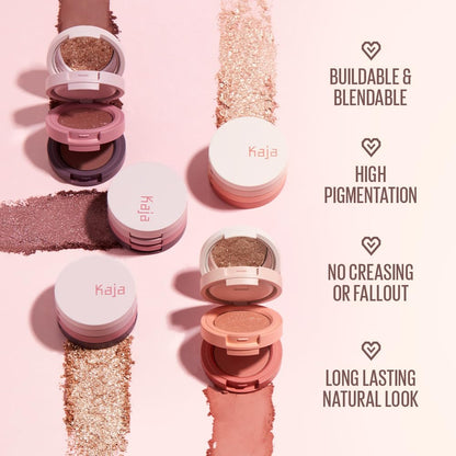 KAJA Beauty Bento Bouncy Shimmer Eyeshadow Trio