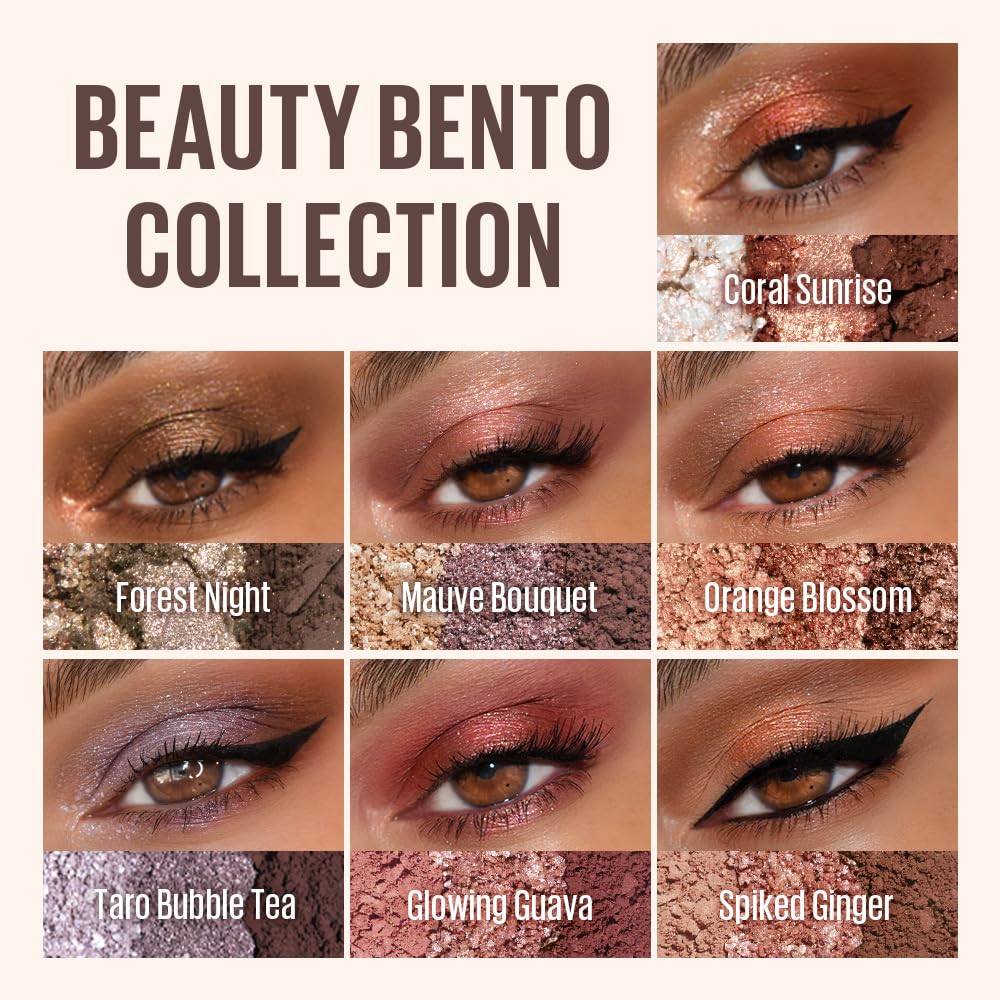 KAJA Beauty Bento Bouncy Shimmer Eyeshadow Trio
