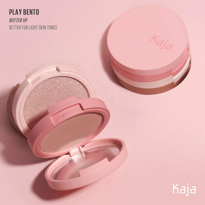 Kaja Beauty Play Bento Butter Up - Bronzer & Blush & Highlighter Trio