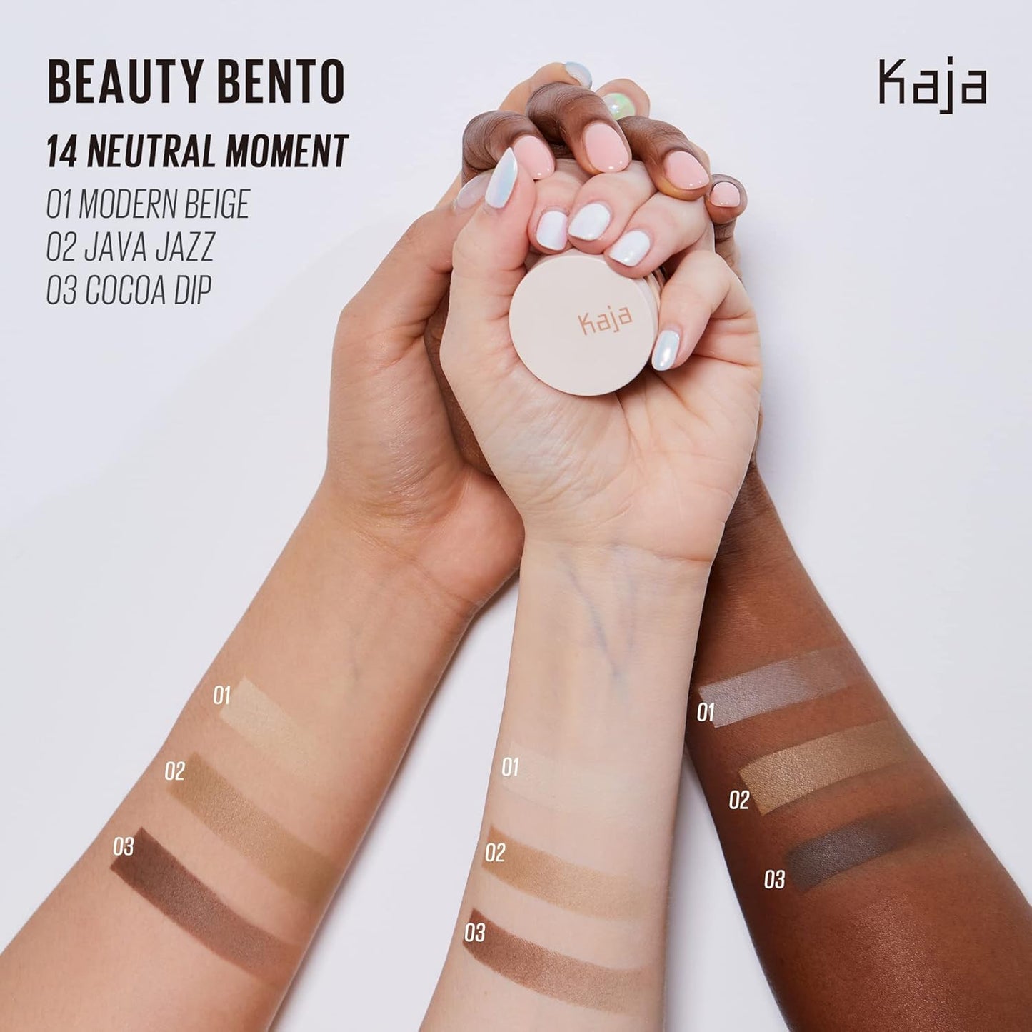 KAJA Beauty Bento Bouncy Shimmer Eyeshadow Trio