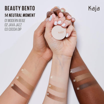 KAJA Beauty Bento Bouncy Shimmer Eyeshadow Trio