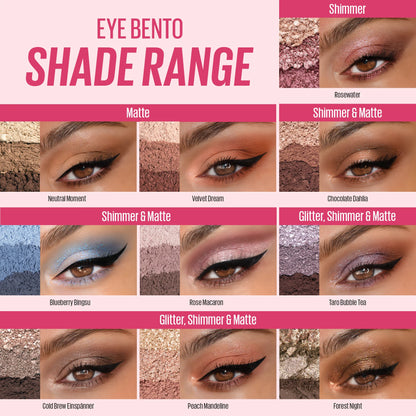 KAJA Beauty Bento Bouncy Shimmer Eyeshadow Trio