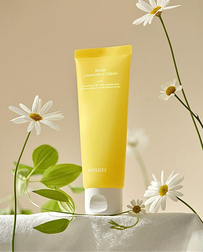 Hyggee Relief Chamomile Cream with Flower Extract & Hyaluronic Acids