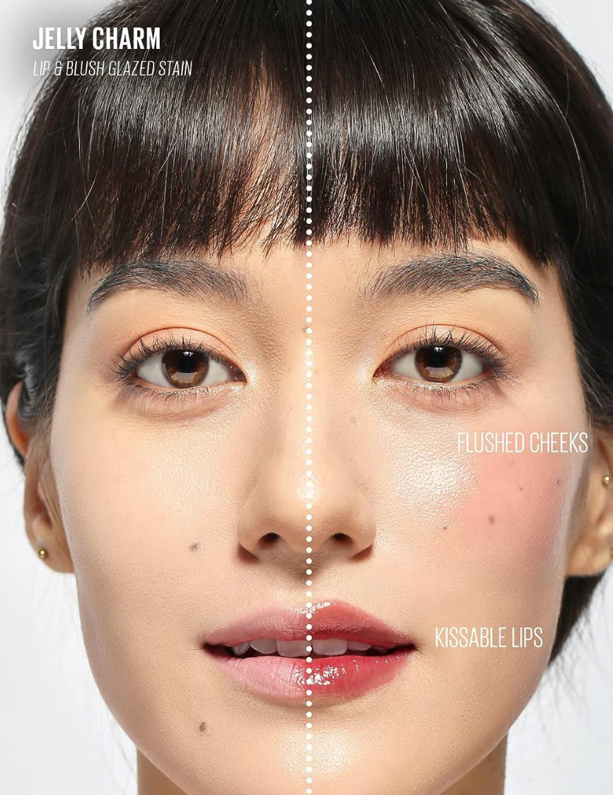 Kaja Jelly Charm Glazed Lip & Blush with Keychain