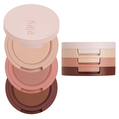 KAJA Beauty Bento Bouncy Shimmer Eyeshadow Trio