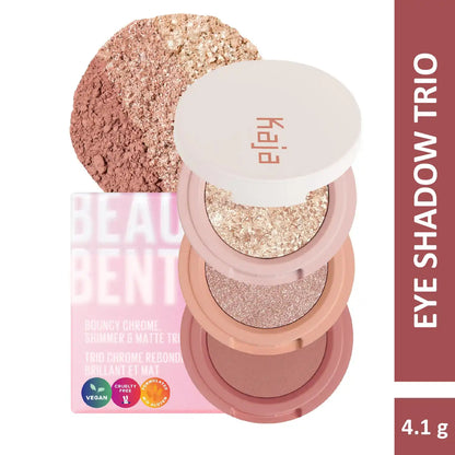KAJA Beauty Bento Bouncy Shimmer Eyeshadow Trio