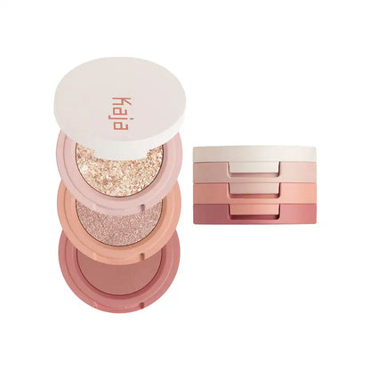 KAJA Beauty Bento Bouncy Shimmer Eyeshadow Trio